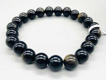 Gold Sheen Obsidian Bracelet 8mm
