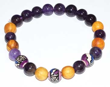 Palo Santo & Amethyst Bracelet 8mm