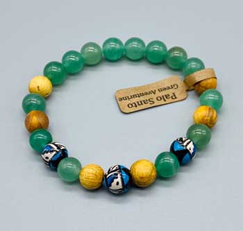 Palo Santo & Green Aventurine Bracelet 8mm