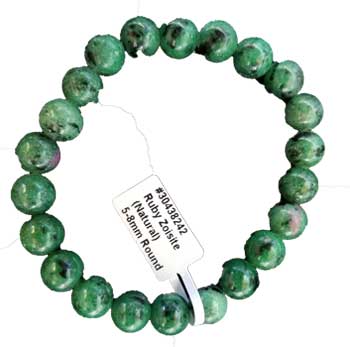 Ruby Zoisite Bracelet 5mm - 8mm