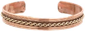 Copper & Brass Link Bracelet