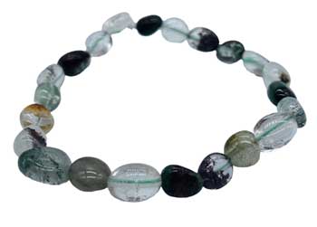 Phantom Quartz Gemstone Nugget Bracelet