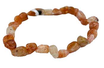 Sunstone Gemstone Nugget Bracelet