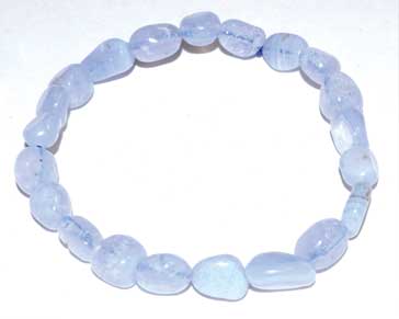 Blue Lace Agate Nugget Bracelet