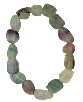 Rainbow Fluorite Nugget Bracelet