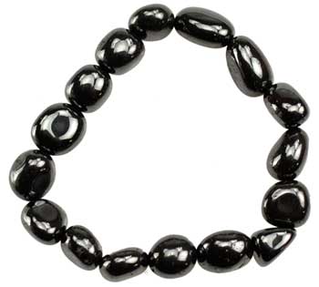 Hematite Gemstone Bracelet (Man-Made)