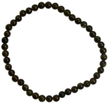 Black Obsidian Bracelet 4mm