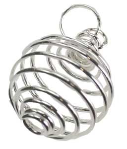 3/4" Silver Plated Coil (Set Of 24)