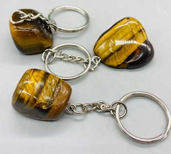 Tiger Eye Crystal Keychain