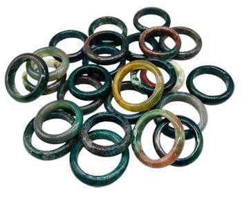 Jasper, Banded Rings (Set Of 25)