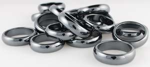 Rounded Hematite Rings 6mm (Set Of 100)