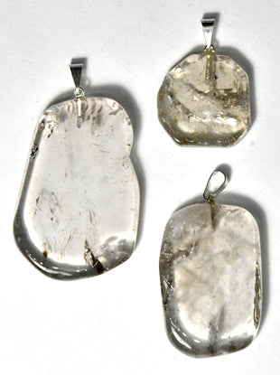 Smokey Quartz Slice Pendant