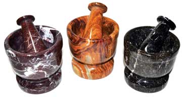 Assorted Mortar And Pestle Set 3 3/4"