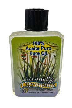 Pure Citronella Oil 4 Dram (1/4 oz.)