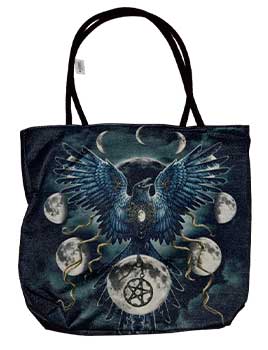 Sinister Crow Tote Bag 17" X 17"