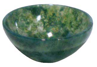 Green Moss Agate Bowl 2"