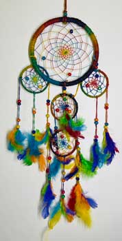 Rainbow Dreamcatcher 6"