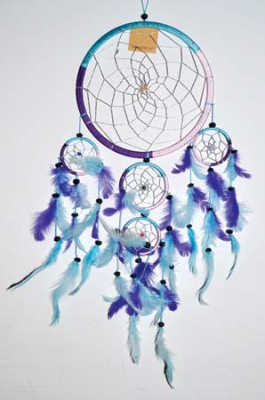 5 Rings Multi Dream Catcher 8 1/2"