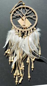 Tan Tree Of Life Dream Catcher 4 1/2"