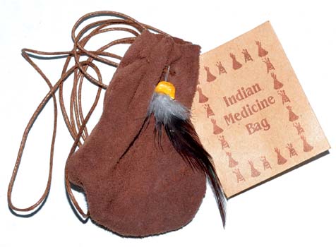 Medicine Dream Bag Brown 3"x2"