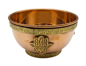 Copper Fatima Hand Bowl 3"