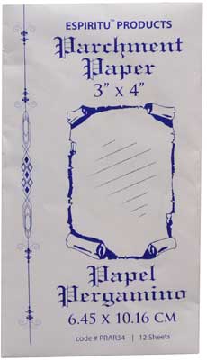 Parchment Paper 12 Pack 3" X 4"
