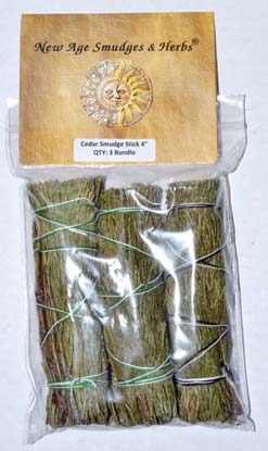 Cedar Smudge Stick 3-pack