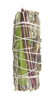 4" White Sage With 7 Herbs Smudge Stick