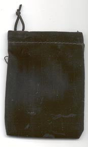 Black Velveteen Bag 3" x 4"