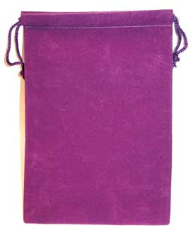 Purple Velveteen Bag 5" x 7"