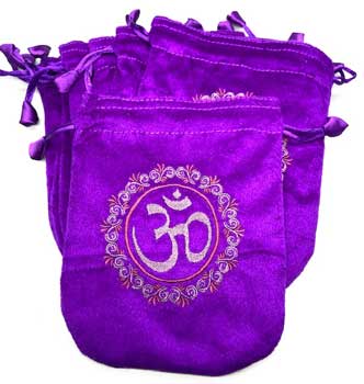 Purple Velveteen Bag 6"x 8" (Set Of 10)